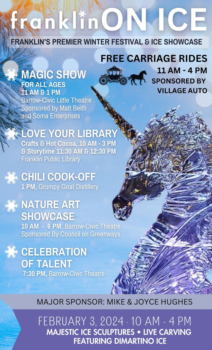 Franklin on Ice Event Flyer