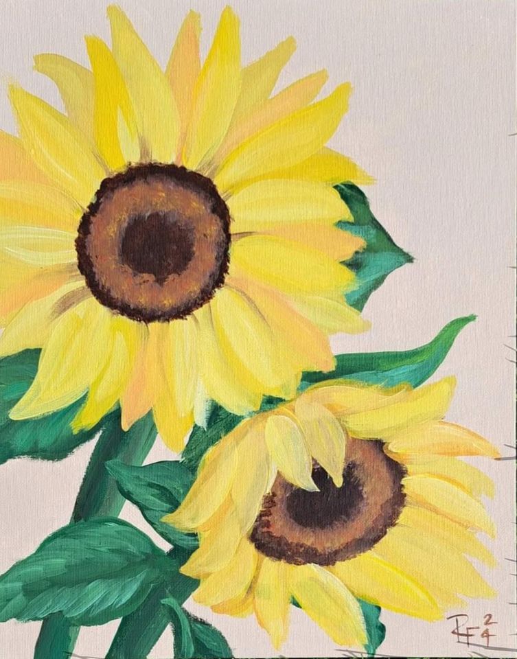 Sunflower Painting