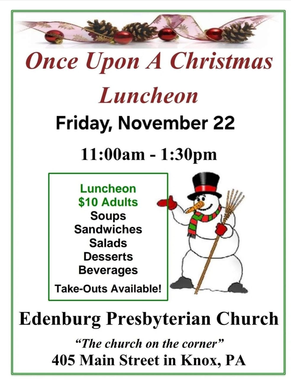 Once Upon a Christmas Luncheon